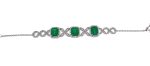 EMERALD & DIA 18KW BRACELET - Image 3