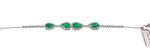 EMERALD & DIA 18KW BRACELET - Image 3