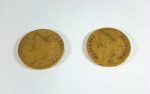 2 NEPOLEON GOLD COINS