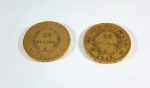 2 NEPOLEON GOLD COINS - Image 2
