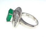 EMERALD & DIA PLAT RING - Image 5