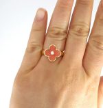 VANCLEEF&ARPELS ALHAMBRA CORAL RING - Image 6