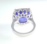 19.04CT TANZANITE & DIA 14KW HALO RING - Image 3