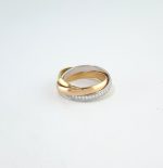 CARTIER TRINITY DIA 18K RING SIZE 49