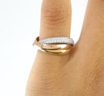 CARTIER TRINITY DIA 18K RING SIZE 49 - Image 4