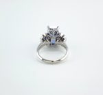 GIA BURMA SAPPHIRE & DIA PLAT RING - Image 3