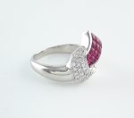 RUBY & DIA PLAT RING - Image 2