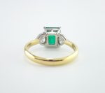 GIA EMERALD & DIA PLAT/18KY RING - Image 3