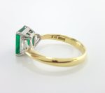 GIA EMERALD & DIA PLAT/18KY RING - Image 4