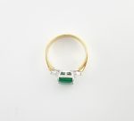 GIA EMERALD & DIA PLAT/18KY RING - Image 5