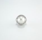 PEARL & DIA PLAT RING