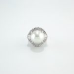 PEARL & DIA PLAT RING