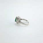 EMERALD & DIA PLAT RING - Image 2