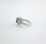 EMERALD & DIA PLAT RING - Image 3