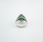EMERALD & DIA PLAT RING - Image 4