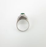 EMERALD & DIA PLAT RING - Image 5