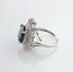 SAPPHIRE & DIA PLAT RING - Image 5