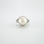 PEARL & DIA PLAT RING