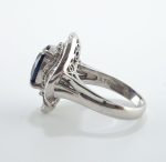 SAPPHIRE & DIA PLAT RING - Image 3