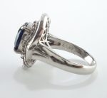 SAPPHIRE & DIA PLAT RING - Image 4