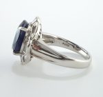 SAPPHIRE & DIA PLAT RING - Image 3
