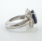 SAPPHIRE & DIA PLAT RING - Image 4