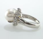 PEARL & DIA PLAT RING - Image 3