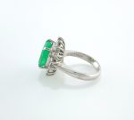 EMERALD & DIA PLAT RING - Image 3
