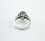 EMERALD & DIA PLAT RING - Image 2
