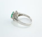 EMERALD & DIA PLAT RING - Image 3