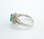EMERALD & DIA PLAT RING - Image 4
