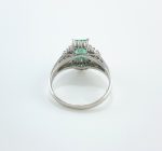 EMERALD & DIA PLAT RING - Image 2