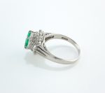 EMERALD & DIA PLAT RING - Image 3