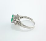 EMERALD & DIA PLAT RING - Image 4