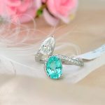 PARAIBA & DIA 18KW RING - Image 2