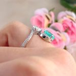 PARAIBA & DIA 18KW RING - Image 3