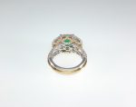 EMERALD & DIA 18K RING - Image 4