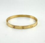CARTIER LOVE 18KY BRACELET SIZE 19