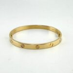CARTIER LOVE 18KY BRACELET SIZE 19