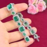 EMERALD 14KW DIA BRACELET - Image 2