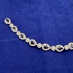 6.09CT SAPPHIRE & DIA 14KW BRACELET - Image 2