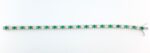 EMERALD & DIA 18KW CROWN BRACELET - Image 2
