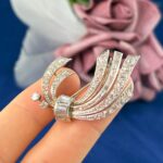 PLATINUM 2.20CT DIA BROOCH