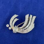 PLATINUM 2.20CT DIA BROOCH - Image 2