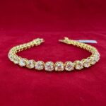14K YG DIA TENNIS BRACELET - Image 5