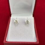 18K WG MARTINI DIA EARRINGS - Image 2