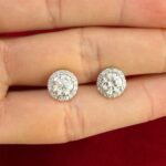 18K WG DIA EARRINGS - Image 2
