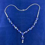 TANZANITE & DIA 14K NECKLACE