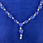 TANZANITE & DIA 14K NECKLACE - Image 2