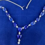 TANZANITE & DIA 14K NECKLACE - Image 3